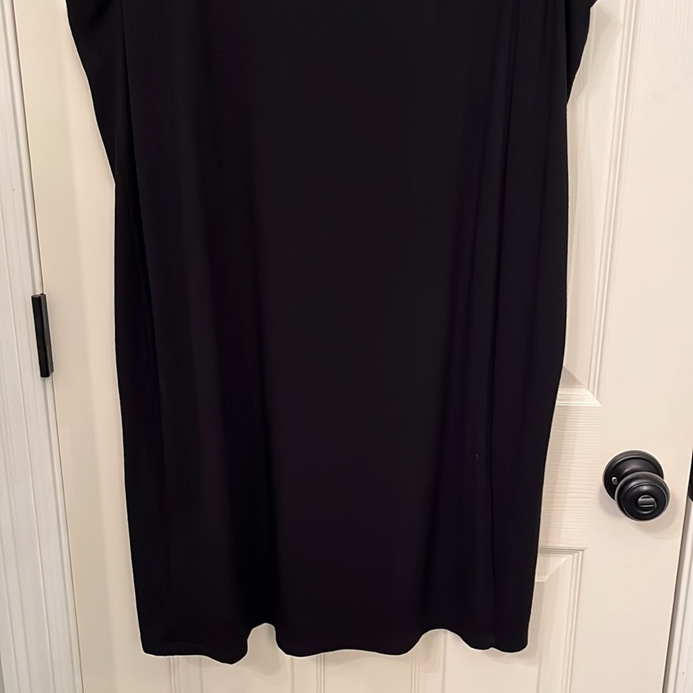 Eileen Fisher Sleeveless Crossover Jersey Dress Size XL Classic Comfort Casual - Picture 3 of 11